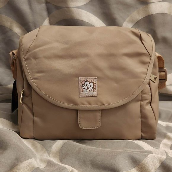 AUTHENTIC Felix The Cat Tan Messenger Bag - Picture 1 of 6